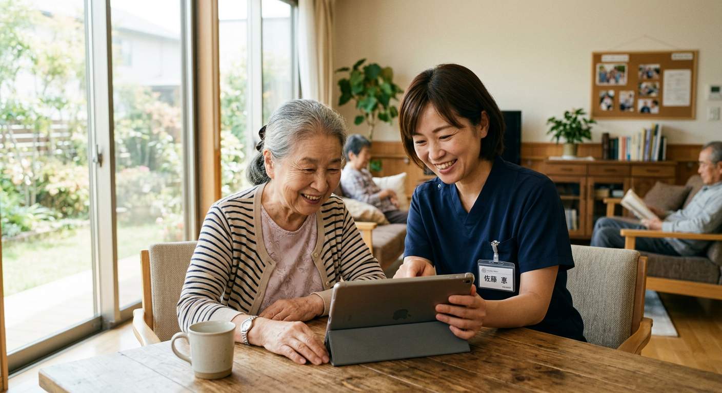 介護施設のやわらかい風景